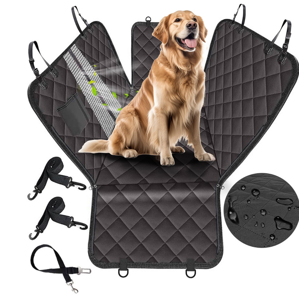 Belt Won't Slip off Active Pets Back Seat Covers Custom Universal Waterproof Dog Car Seat Cover