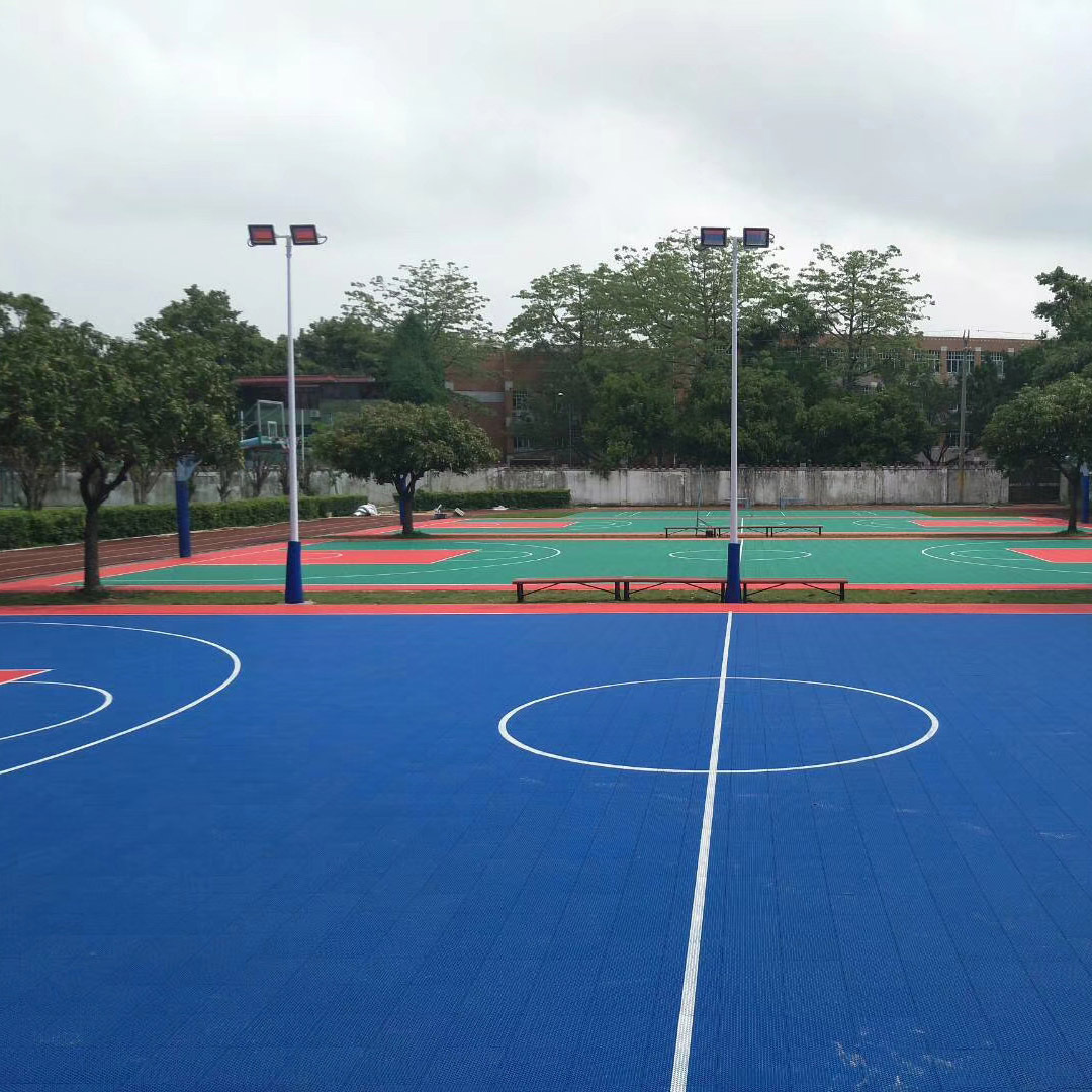 Hanging outdoor sports ground multi-functional basketball court tiles