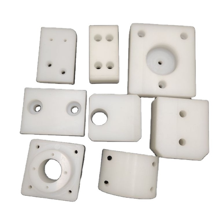 Cnc Machining Milling delrin POM UHMWPE  nylon HDPE PEEK slider washer Square block