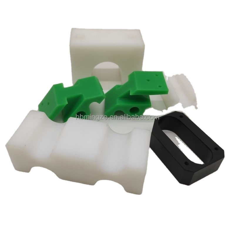 Cnc Machining Milling delrin POM UHMWPE  nylon HDPE PEEK slider washer Square block