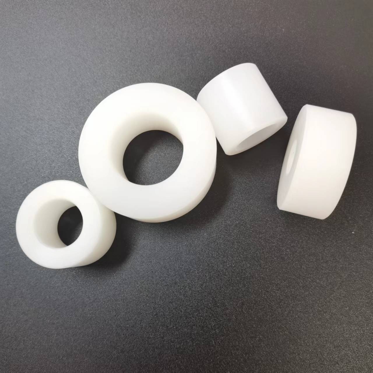 Cnc Machining Milling Turning nylon plastic gasket spacer POM bushing pulley