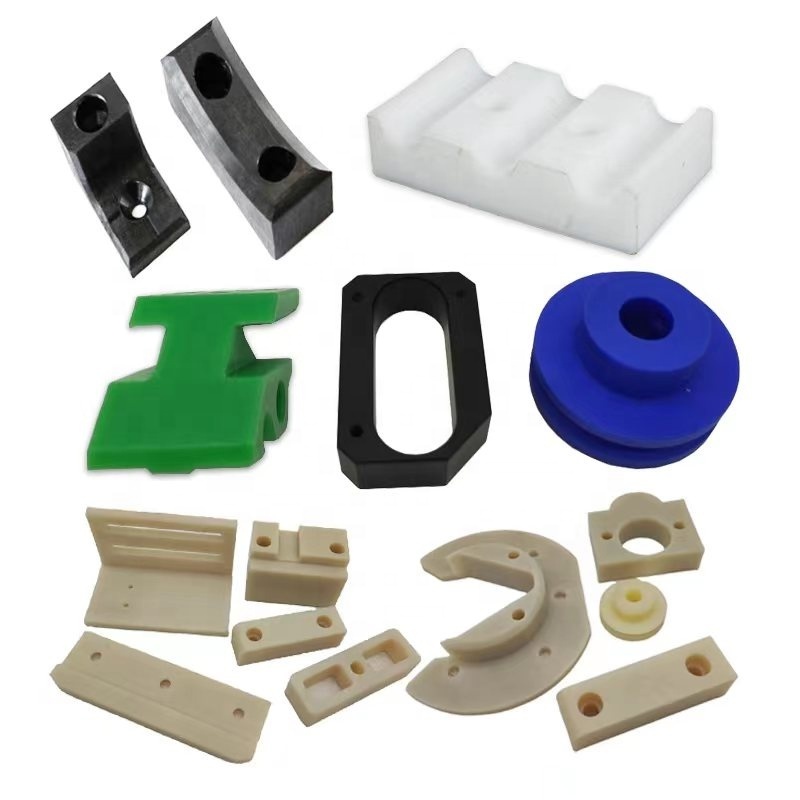 Cnc Machining Milling delrin POM UHMWPE  nylon HDPE PEEK slider washer Square block