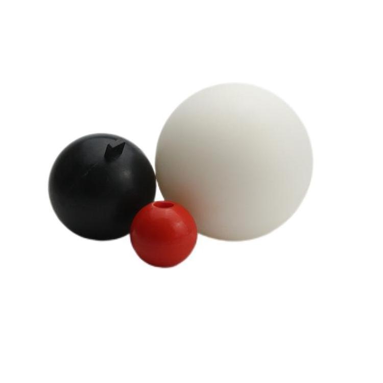 Factory custom high quality solid plastic ball large diameter nylon POM PP HDPE ball with hole