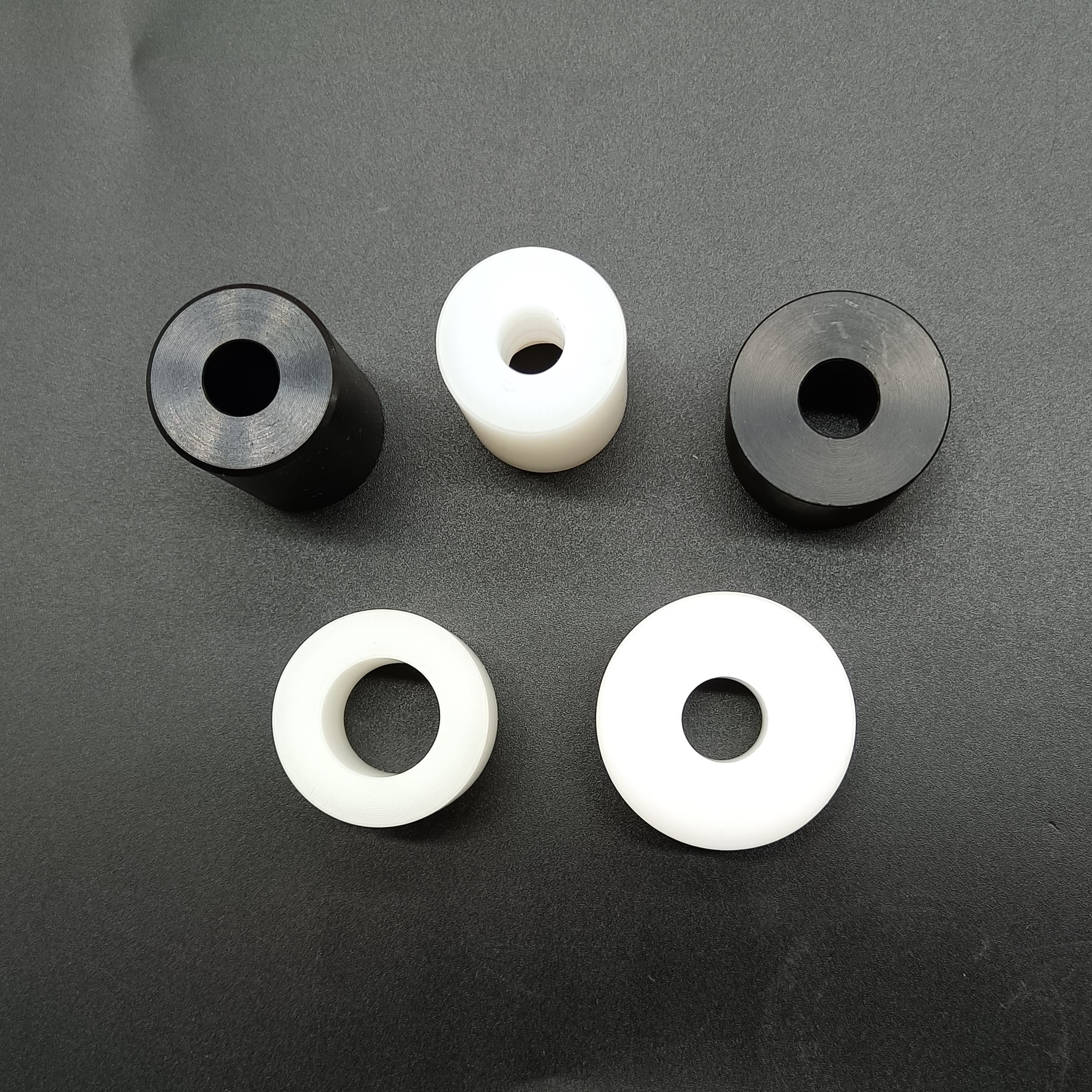 OEM/ODM Factory custom Cylindrical Plastic Nylon POM PTFE Spacers Tube Spacer bushing with thread