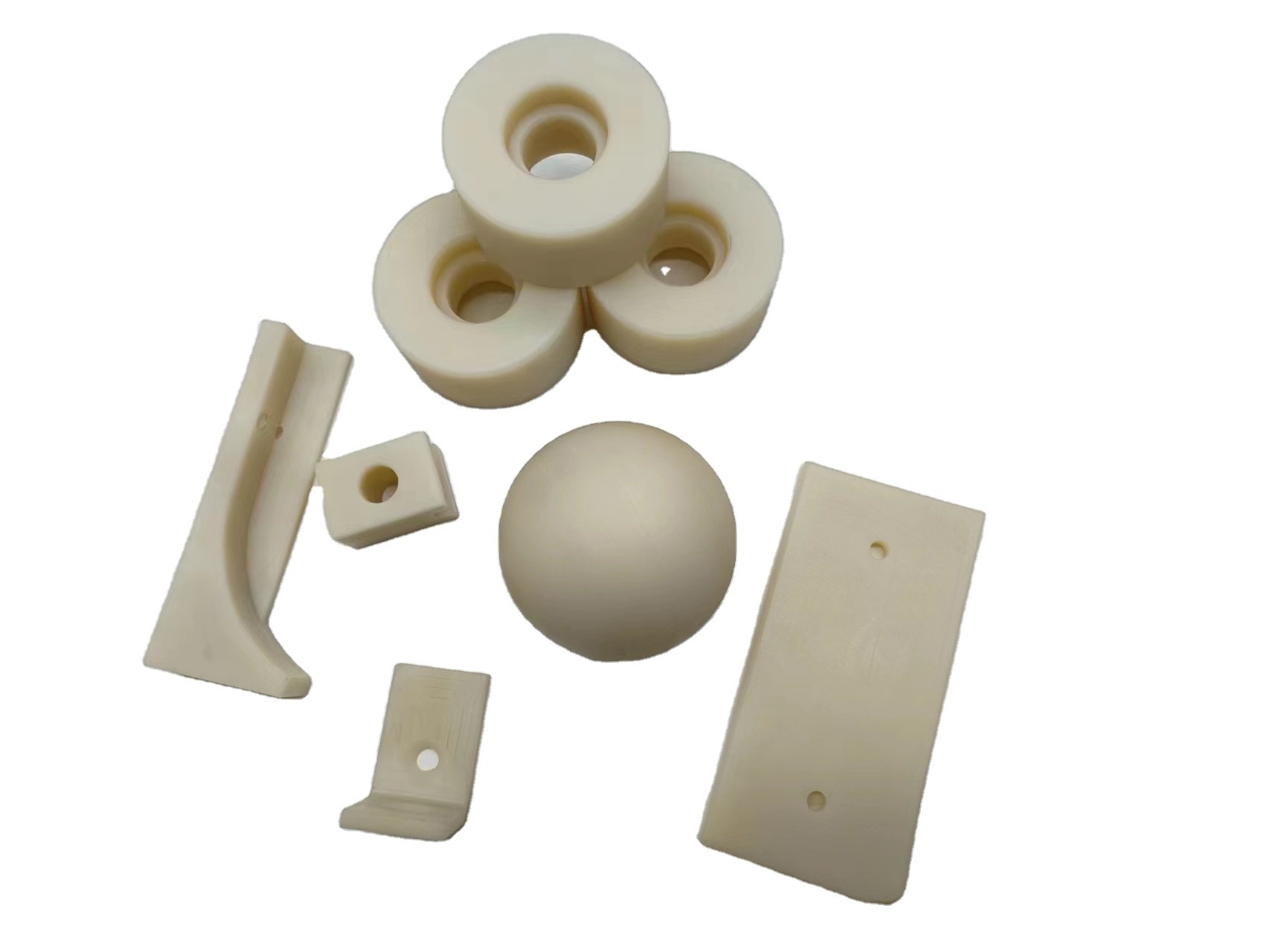 Custom Plastic Cnc Machined Parts Derlin POM Machined Parts OEM CNC Milling Natural Nylon Machining Parts