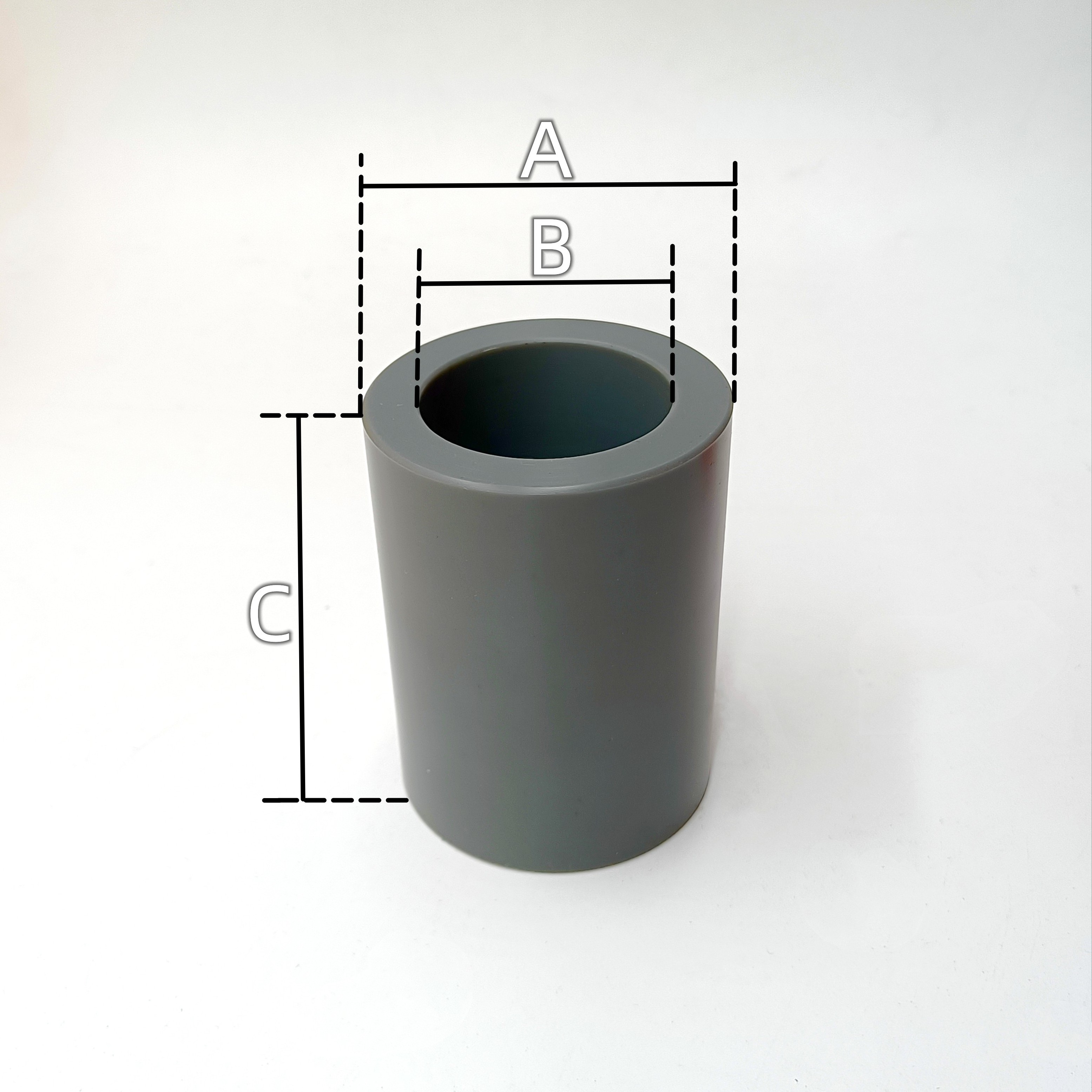 OEM/ODM Factory custom Cylindrical Plastic Nylon POM PTFE Spacers Tube Spacer bushing with thread