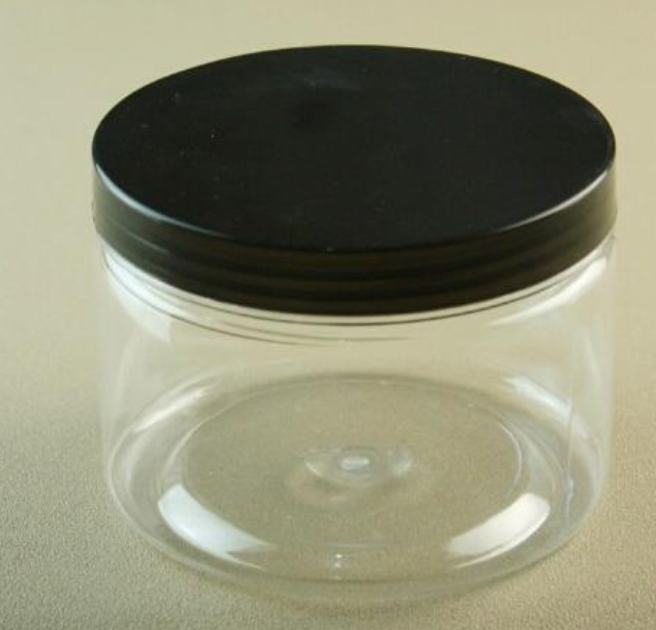 low price 150 ml food grade Empty Plastic Slime Bottles 150 ml Cosmetic lotion pet Jars Black Lids Clear Slime Containers