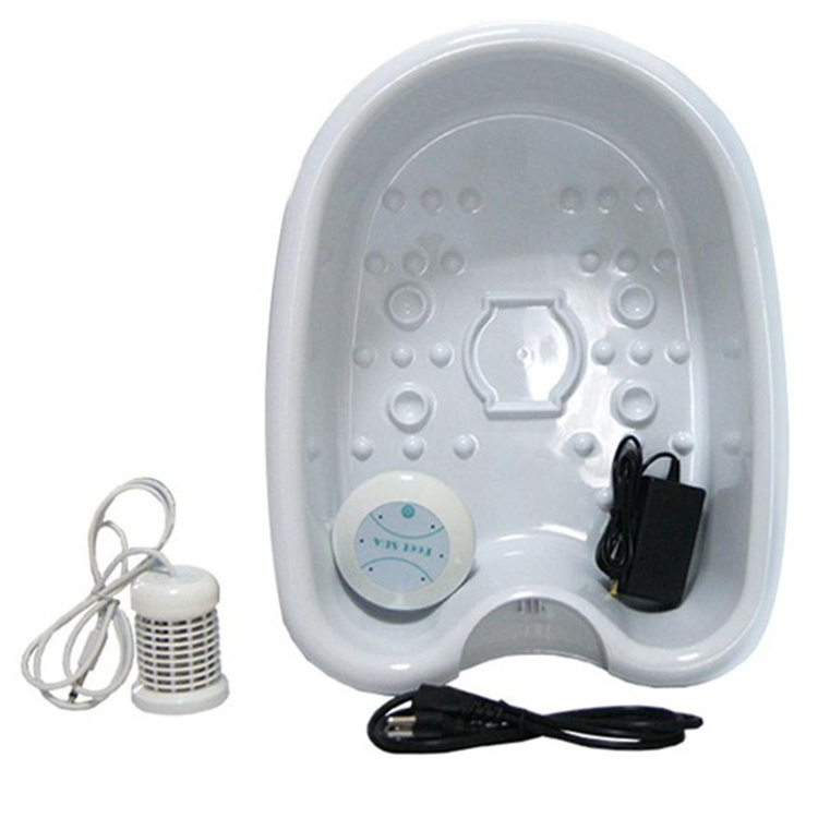 New Design Spa life detoxify health device Ionic Detox Foot Spa Machine with white basin for detoxification