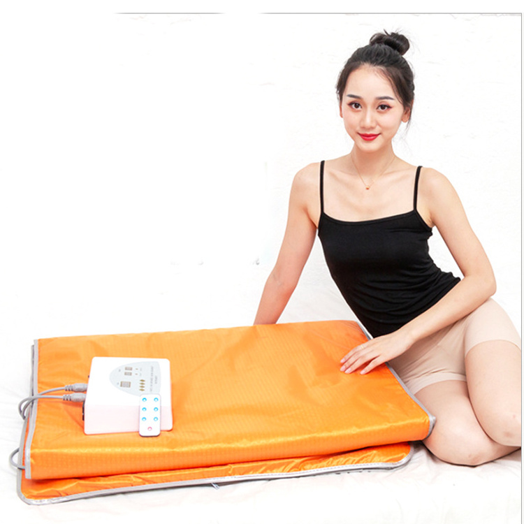 Hot Selling Acid Discharge Blanket /Infrared Body Sauna Slimming Blanket/Infrared Personal Sauna Blanket 2 Zone