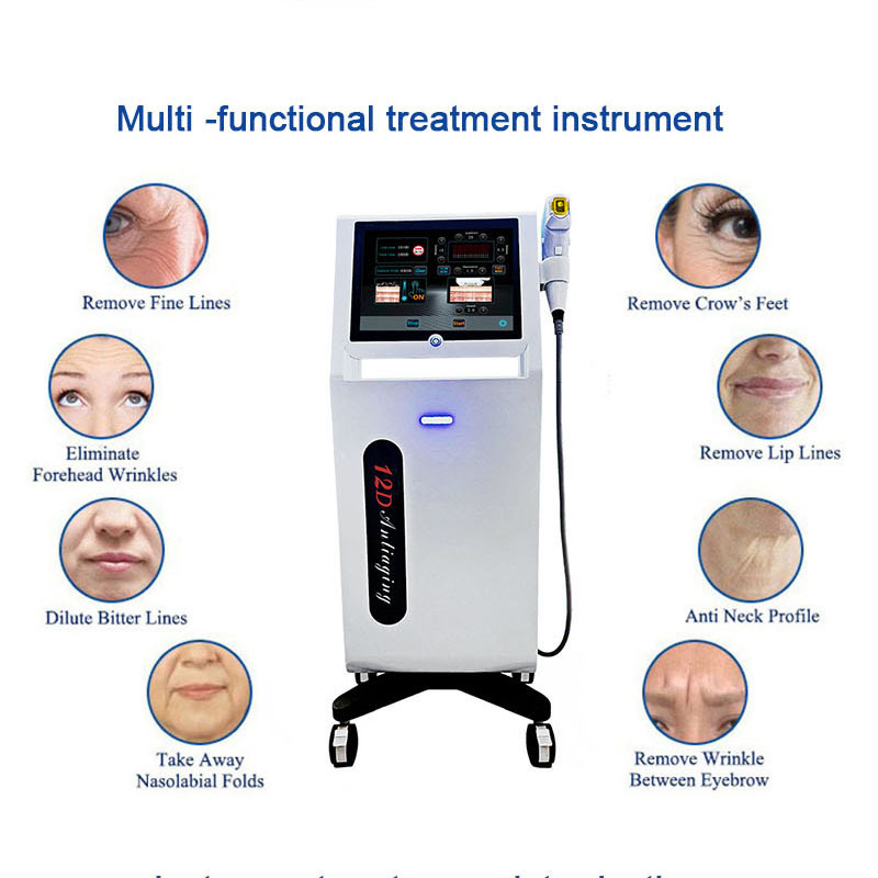 hand held mini hifu machine  7d hifu face lift   portable hifu machine  pretty  new model gold