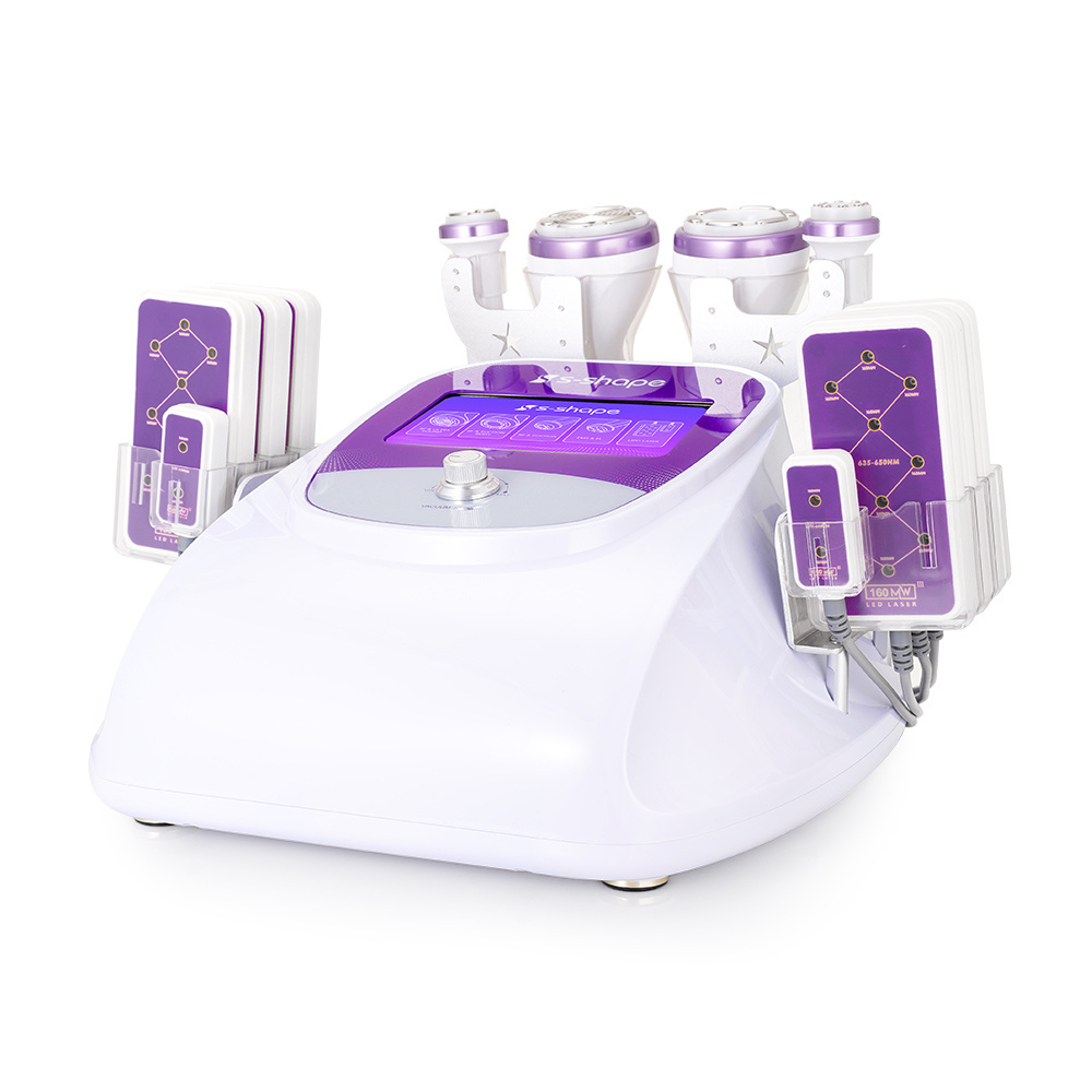 2024 Wholesale EL EMS RF Facelift Lipo Lasers Cavitation Machines Fat Sliming Cavitation Machine with 4 handles