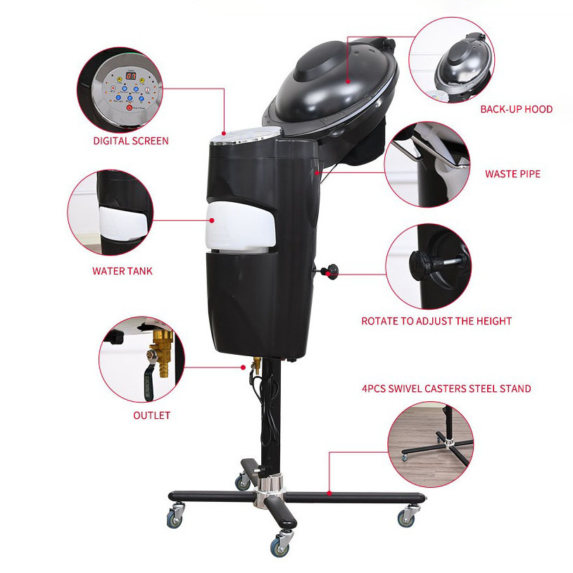 hairdressing oil baking machine hair steamer machine micro mist ozone steam cap beauty salon spa professional