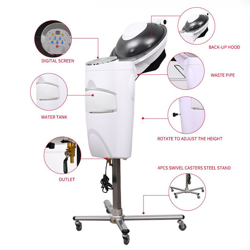 hairdressing oil baking machine hair steamer machine micro mist ozone steam cap beauty salon spa professional