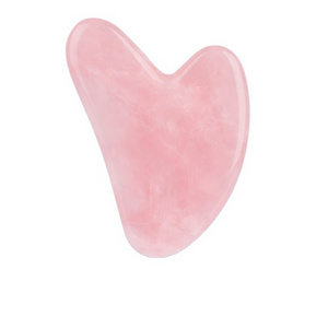 NEW Natural Pink Crystal Rose Quartz Stone Gua Sha Scraping Massage Tool Guasha Board