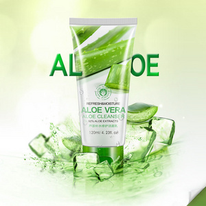 Natural skin care refresh and moisture aloe vera 92% face cleanser