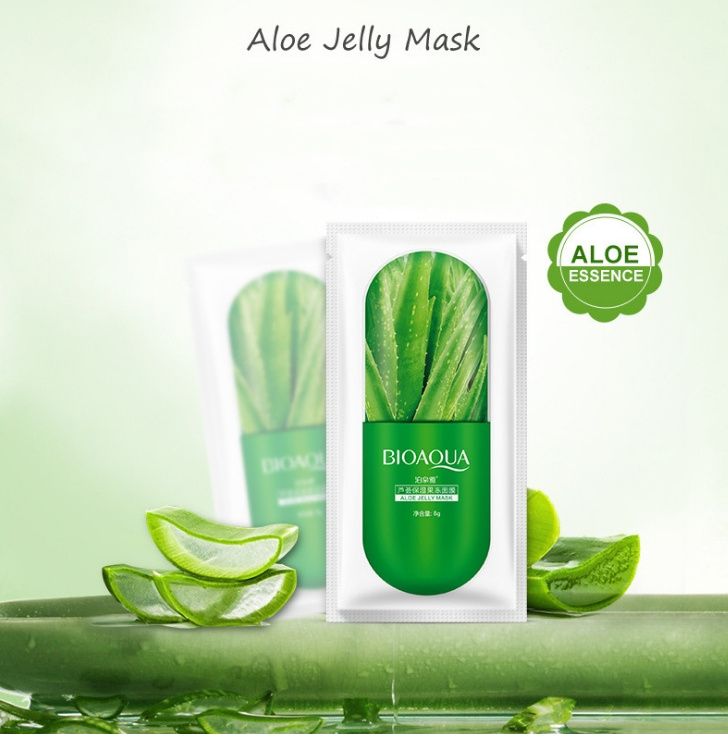 BIOAQUA Aloe plant jelly mask sleep mask cherry blossom Moisturizing Mask