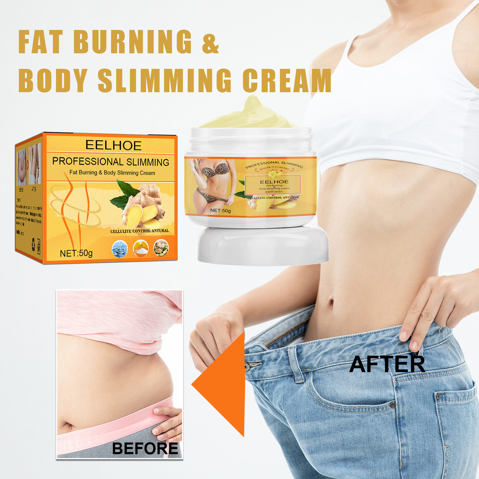 Wholesale Weight Loss For Tummy Face Body Belly Burn Fat Burning Shaping Waist Hot Slimming Cellulite Slim cream