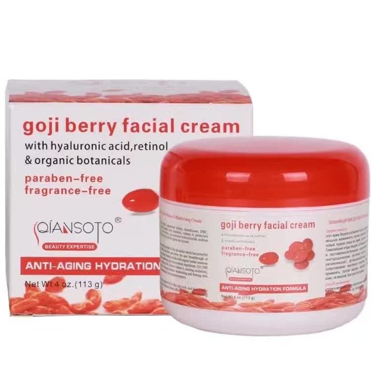 Hot sales goji berry facial cream anti-aging hydration formula face cream 113g