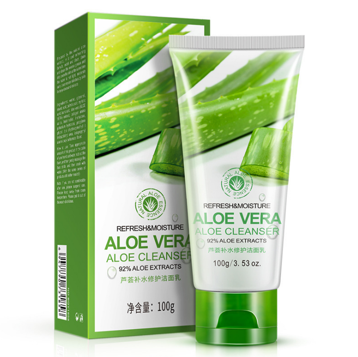 Natural skin care refresh and moisture aloe vera 92% face cleanser