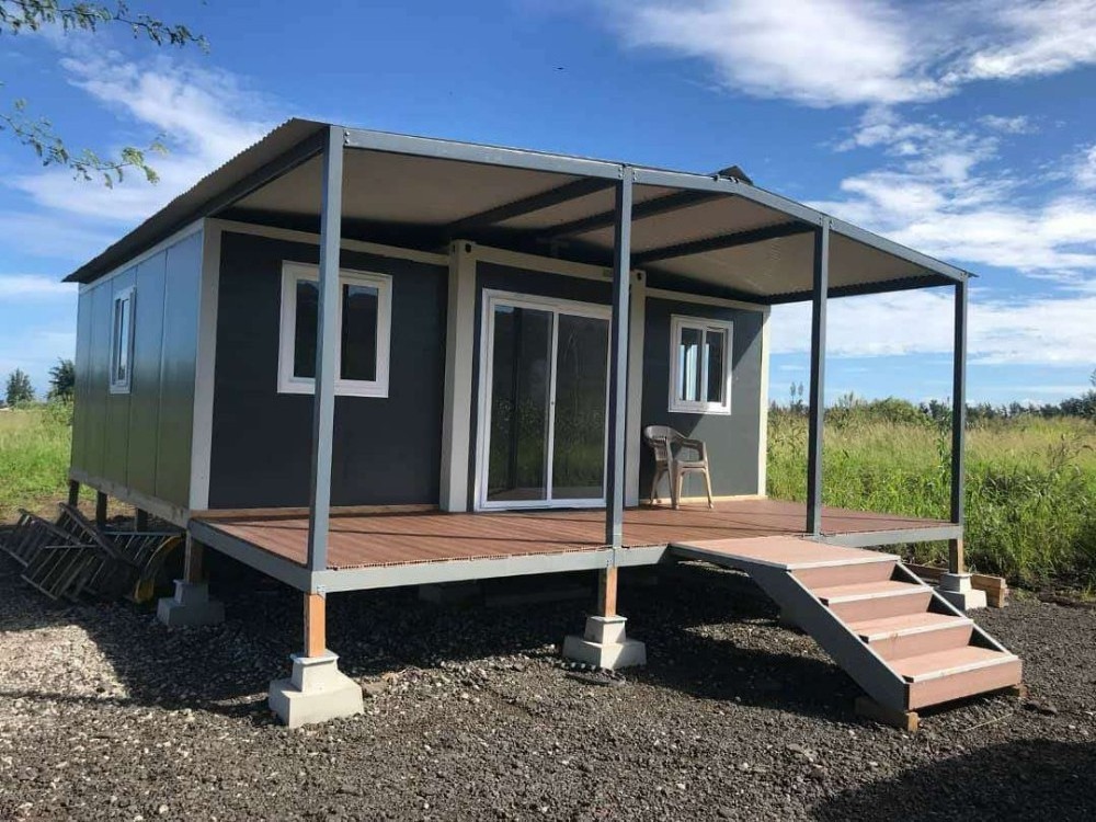 Prefabricated 20ft Australia 3 In 1 Folding Mobile Homes 3 Bedrooms One Bathroom 20ft Expandable Container House For Sale