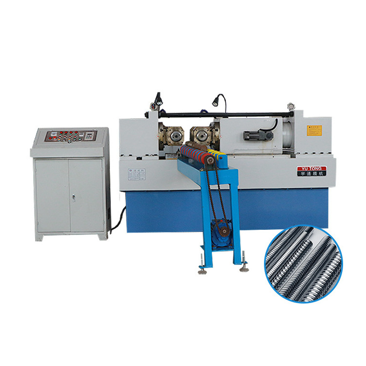 Bolt and nuts Automatic Rolling machine grape leaves rebar steel t thread making machine