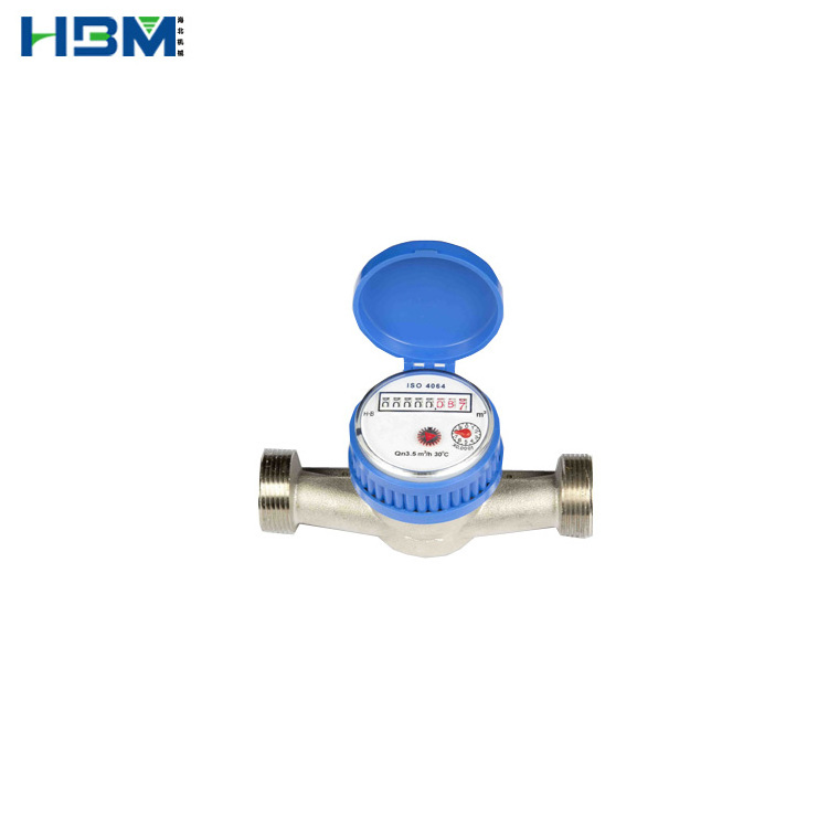 Single jet water meter dn15-25mm stainless steel body