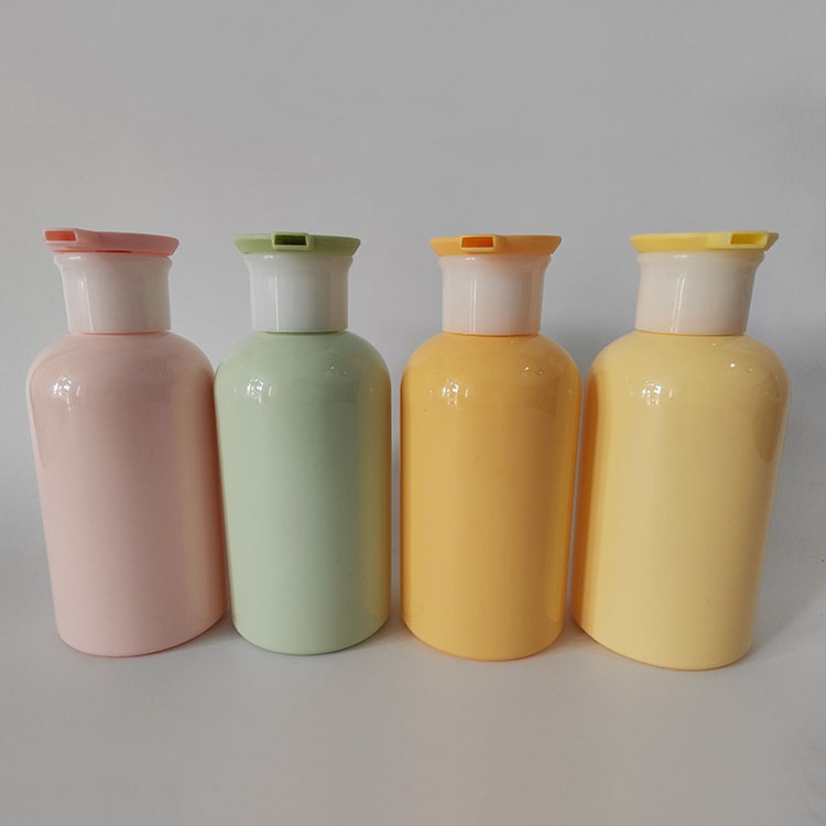 Empty Yellow Green 300ml Plastic Empty Body Emulsion Liquid Soap Hair Conditioner Lotion Shampoo Pump Bottles