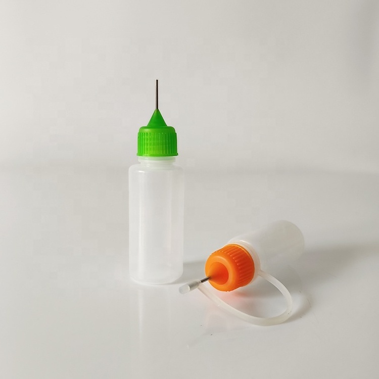 Empty Diy Craft Painting Pe Plastic Dropper Precision Applicator Squeeze Glue Bottle With Needle Cap