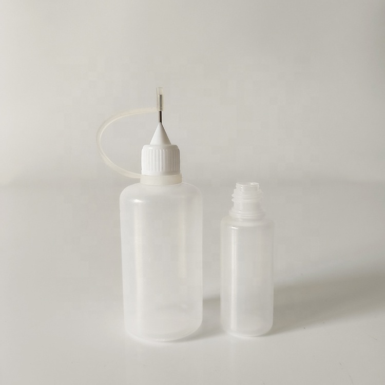 Empty Diy Craft Painting Pe Plastic Dropper Precision Applicator Squeeze Glue Bottle With Needle Cap