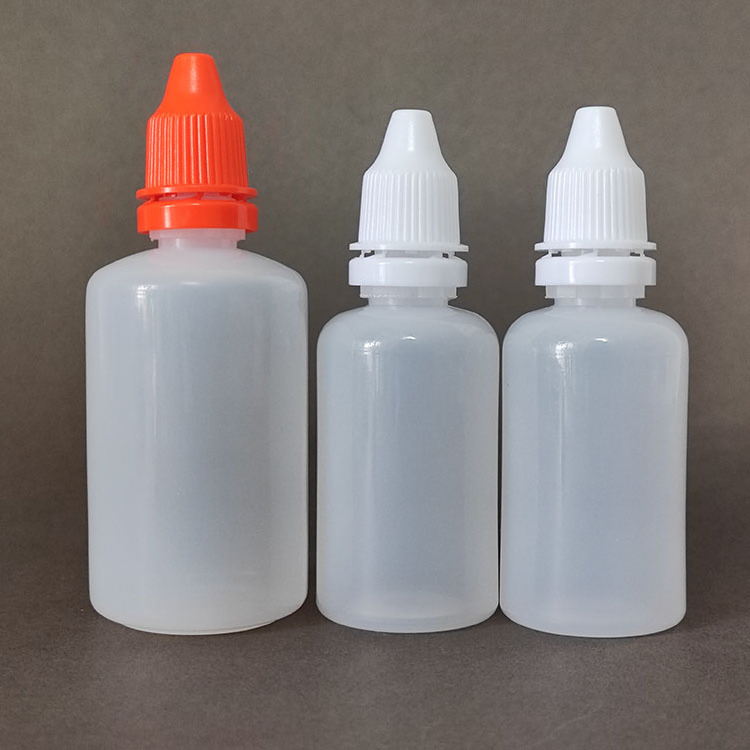 Empty Plastic Squeeze Eye Oil Paint Liquid Glue Bottles Color Dropper Serum Container with Inner Plugs