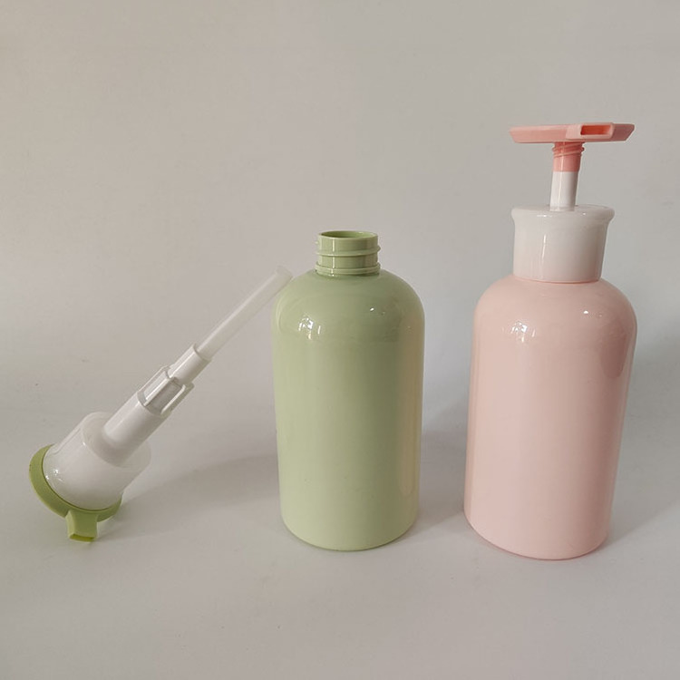 Empty Yellow Green 300ml Plastic Empty Body Emulsion Liquid Soap Hair Conditioner Lotion Shampoo Pump Bottles