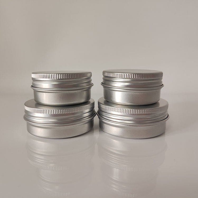 Personalized Round Screw Lid Lip Balm Chewing Gum Storage Tin Container Aluminium Jar Metal Boxes for Gift