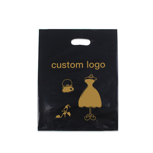 Chinese suppliers Wholesale Die Cut Handle Eco-Friendly Custom Design Shopping Gravure Printing Groceries Plastic Bags With Logo