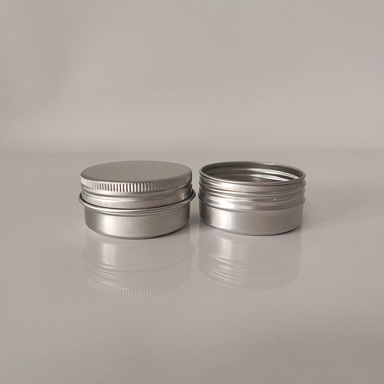 Personalized Round Screw Lid Lip Balm Chewing Gum Storage Tin Container Aluminium Jar Metal Boxes for Gift