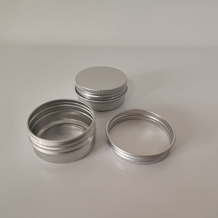 Personalized Round Screw Lid Lip Balm Chewing Gum Storage Tin Container Aluminium Jar Metal Boxes for Gift