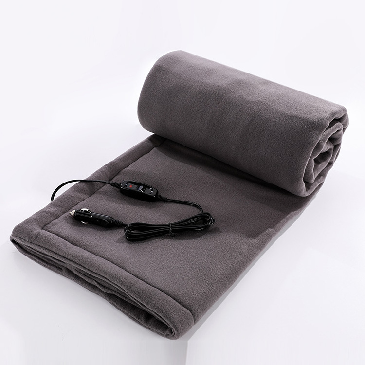 150*110cm Electric Throw Blanket 12V Battery Rechargeable Electric Heated Blanket for Men and Women