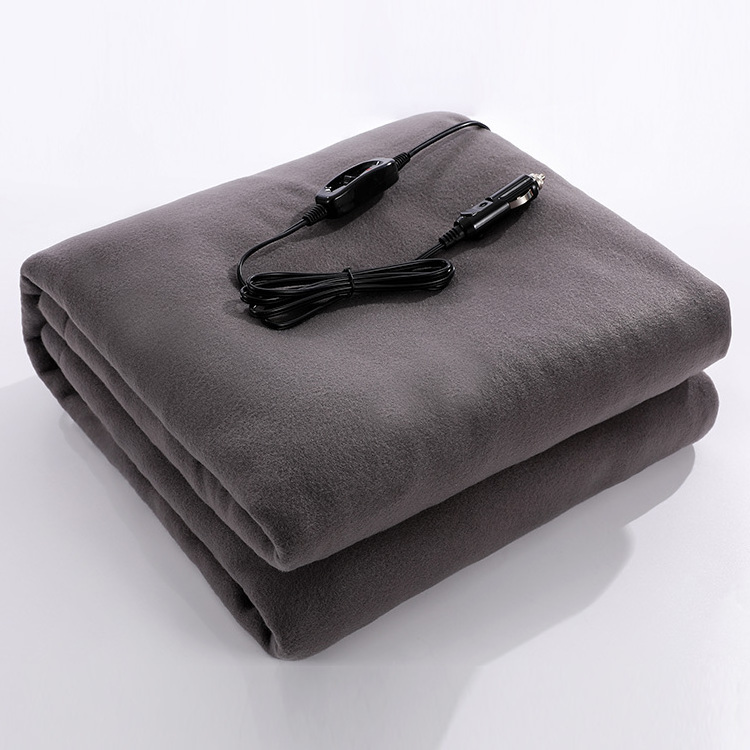 150*110cm Electric Throw Blanket 12V Battery Rechargeable Electric Heated Blanket for Men and Women