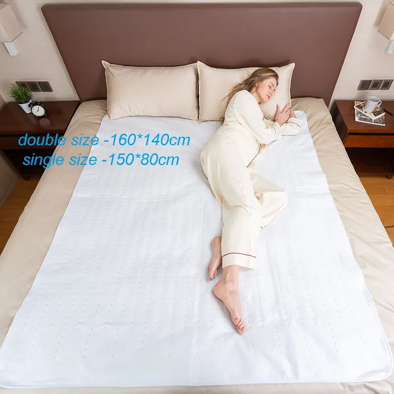 220V 160*140CM Heated Underblanket Dual Controller Twin Bed Double Electric Under Blanket