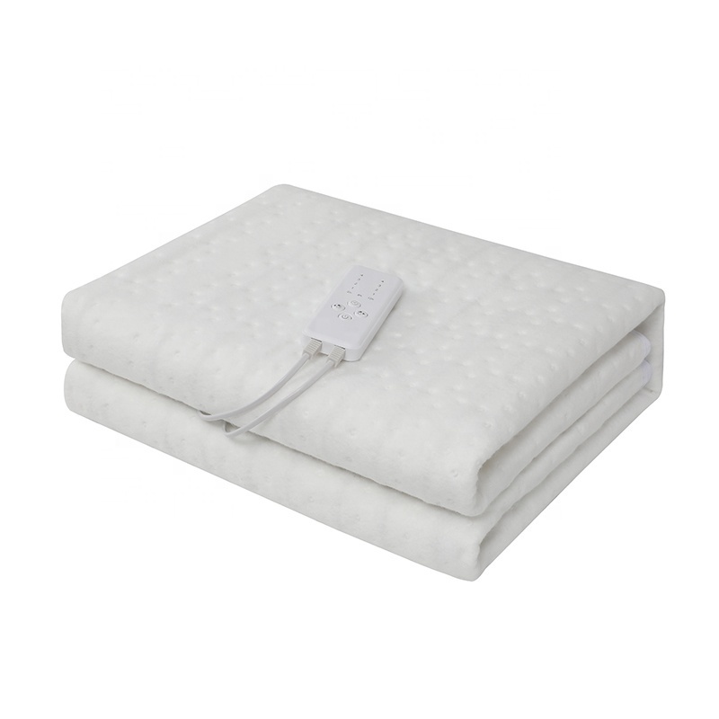 220V 160*140CM Heated Underblanket Dual Controller Twin Bed Double Electric Under Blanket