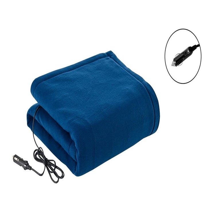 150*110cm Electric Throw Blanket 12V Battery Rechargeable Electric Heated Blanket for Men and Women