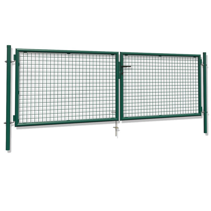 Wicket gate with lock single leaf wire fence yard door