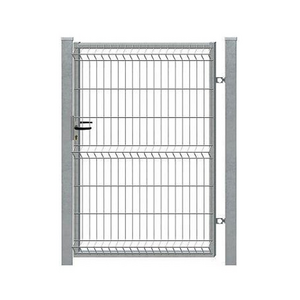 Wicket gate with lock single leaf wire fence yard door