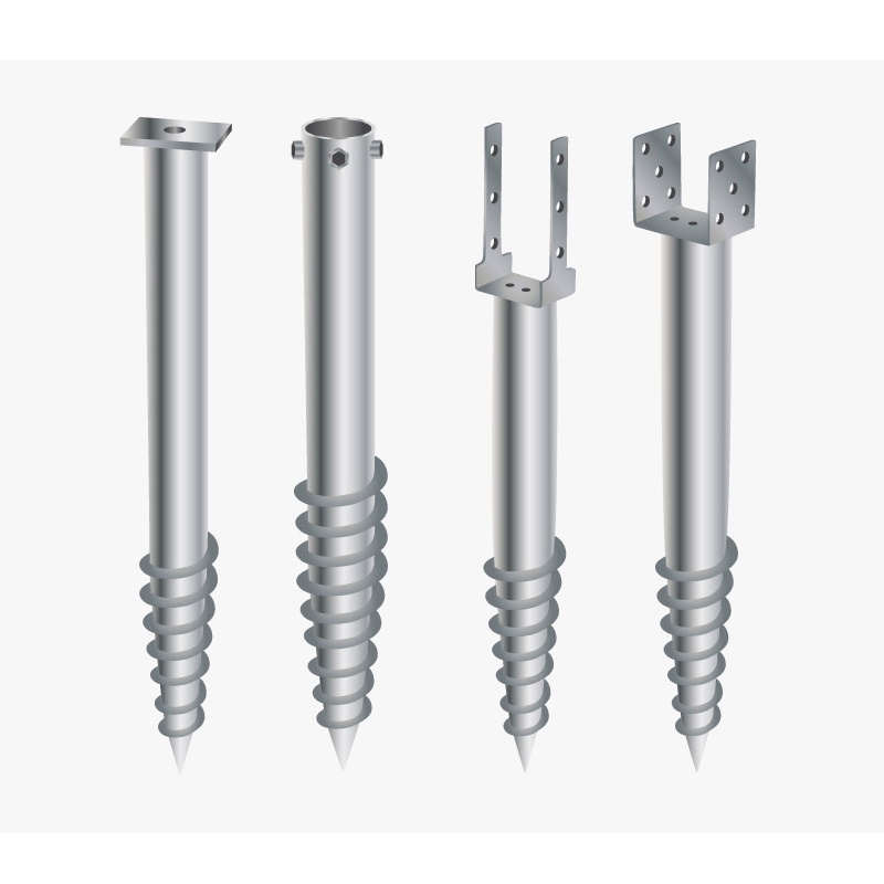 Q235 Ground Screw Pile / Galvanized Ground Helical Screw Earth Anchor