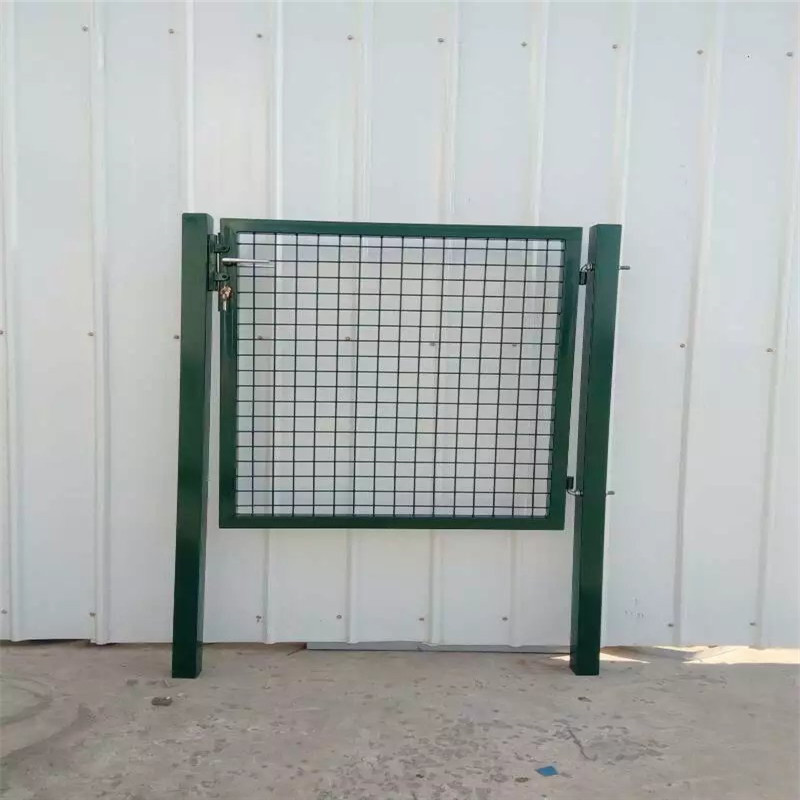 Wicket gate with lock single leaf wire fence yard door