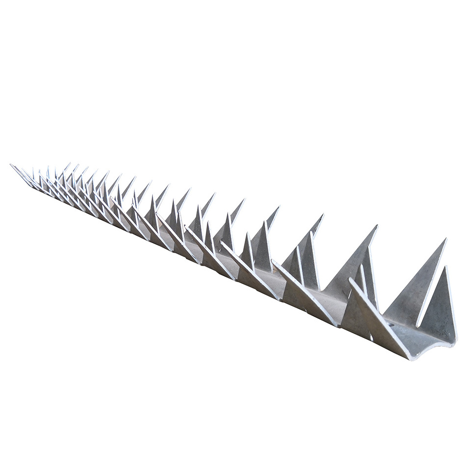 High Security Stainless Steel Large Blade Anti Climb Wall Spikes Rust Proof Sharp Anti Theft Wall Spikes Fence Spikes