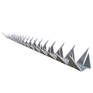 High Security Stainless Steel Large Blade Anti Climb Wall Spikes Rust Proof Sharp Anti Theft Wall Spikes Fence Spikes