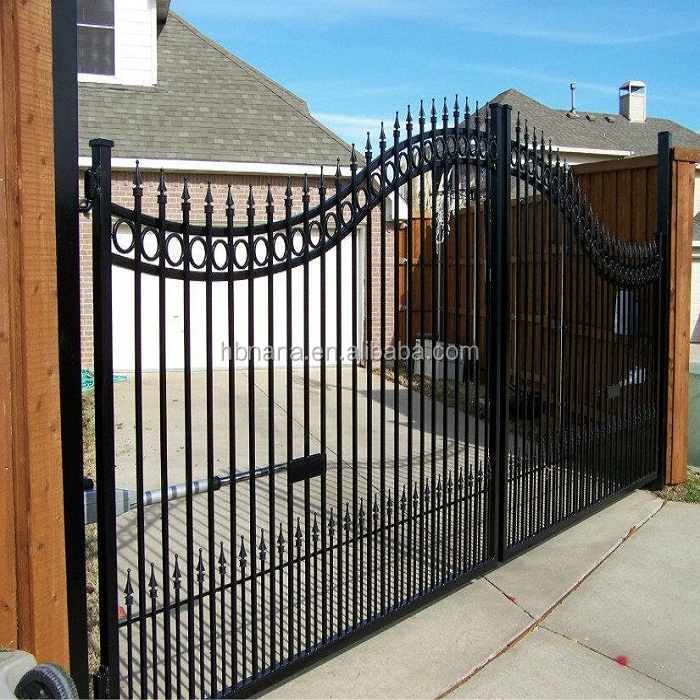 Modern Style Entrance Metal Luxury Courtyard Main Iron Gate Design / Home Elegant Iron Gate