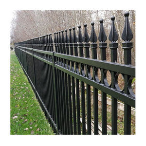 Modern iron spear pool fence / iron wall grilles design / steel garden fence