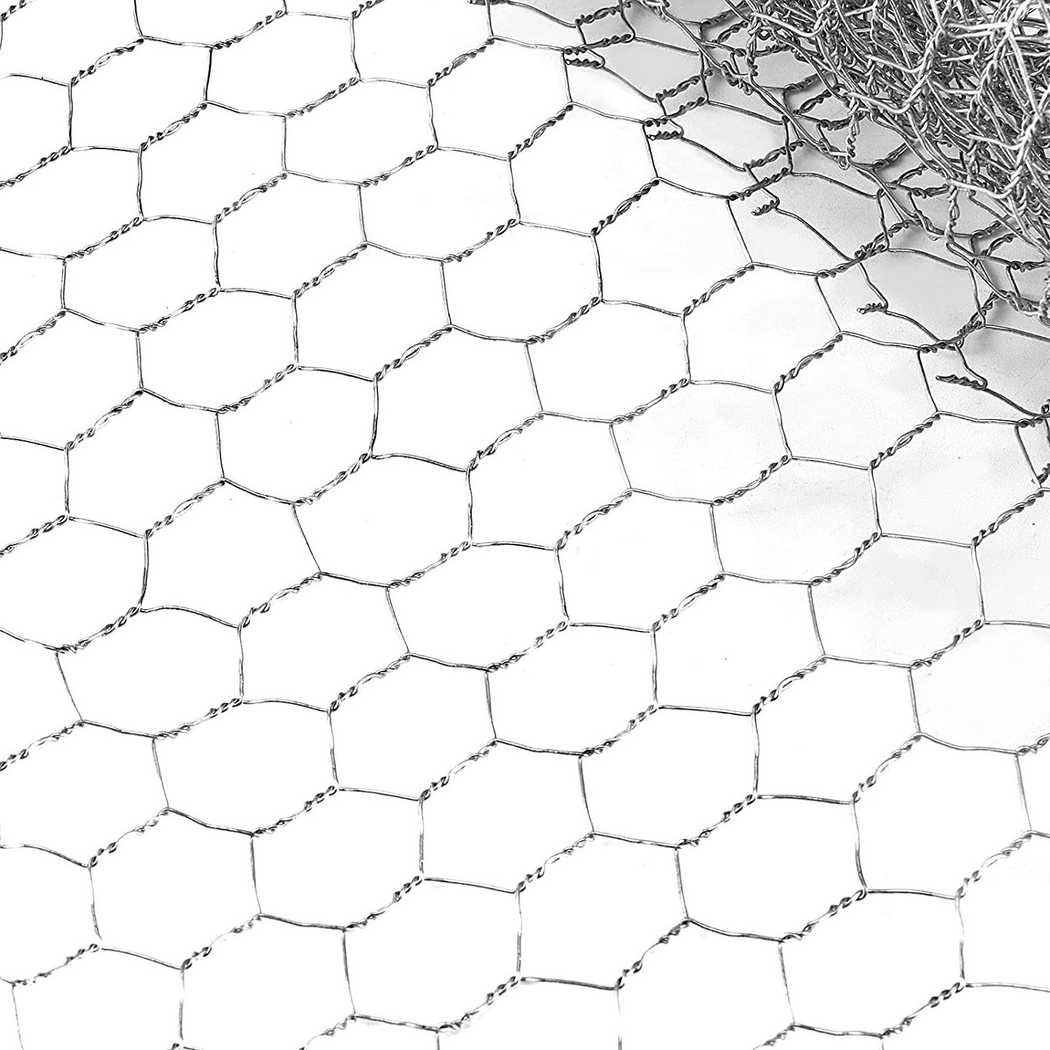 20 Gauge Chicken Wire Fence / Galvanized Poultry Hexagonal Netting Crafting