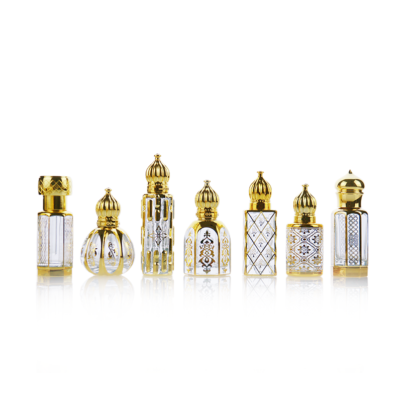 Wholesale Luxury 3ml 6ml 12ml  Arabian Middle East Arabic Dubai Glass Stick Roller Essential Oil Perfume Bottle